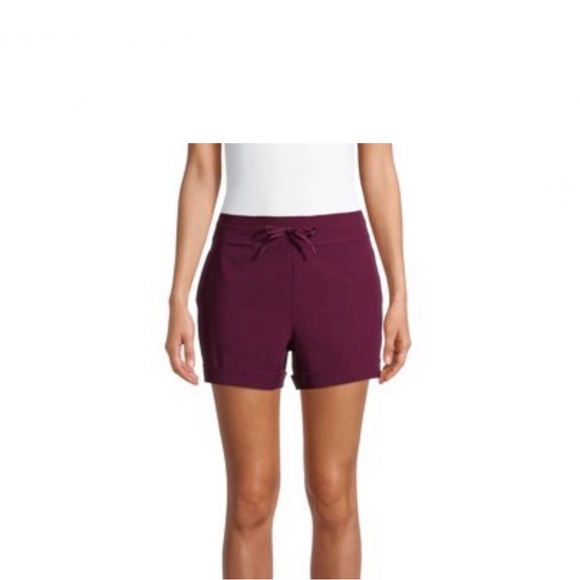 Avia Women's Commuter Shorts. Color: Purple Oxford - Picture 6 of 9